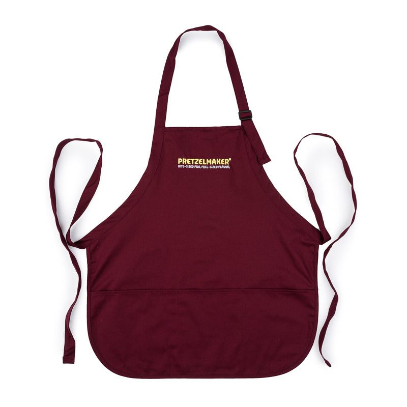 Pretzelmaker Medium Length Apron - Maroon