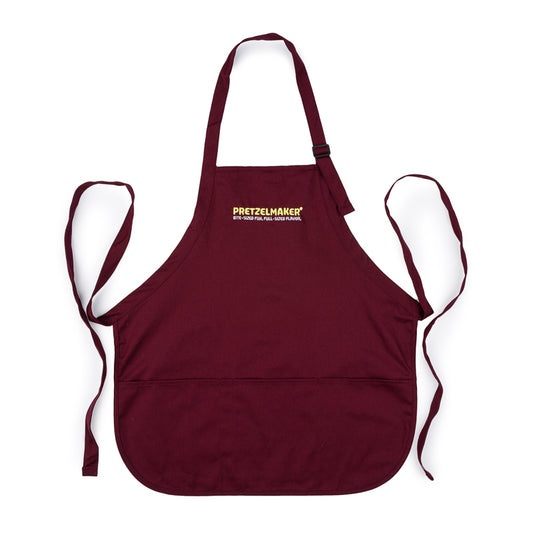 Pretzelmaker Medium Length Apron - Maroon