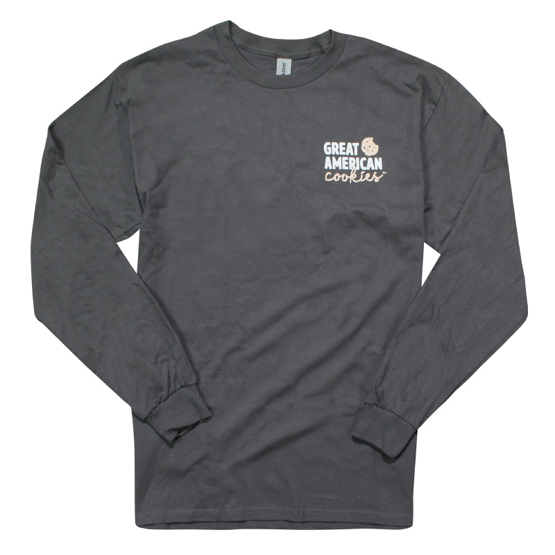 GAC Fresh Baked Cookies Tee - Long Sleeve - Charcoal