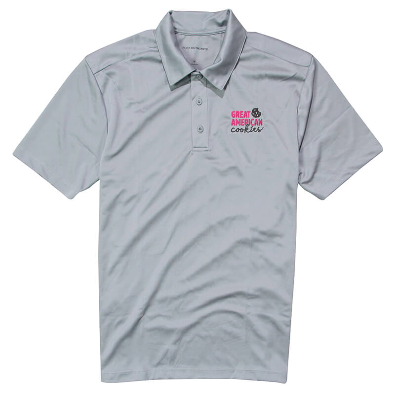 GAC Men's Performance Polo - Gusty Grey