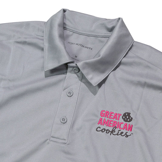 GAC Men's Performance Polo - Gusty Grey