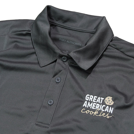 GAC Men's Performance Polo - Steel Grey