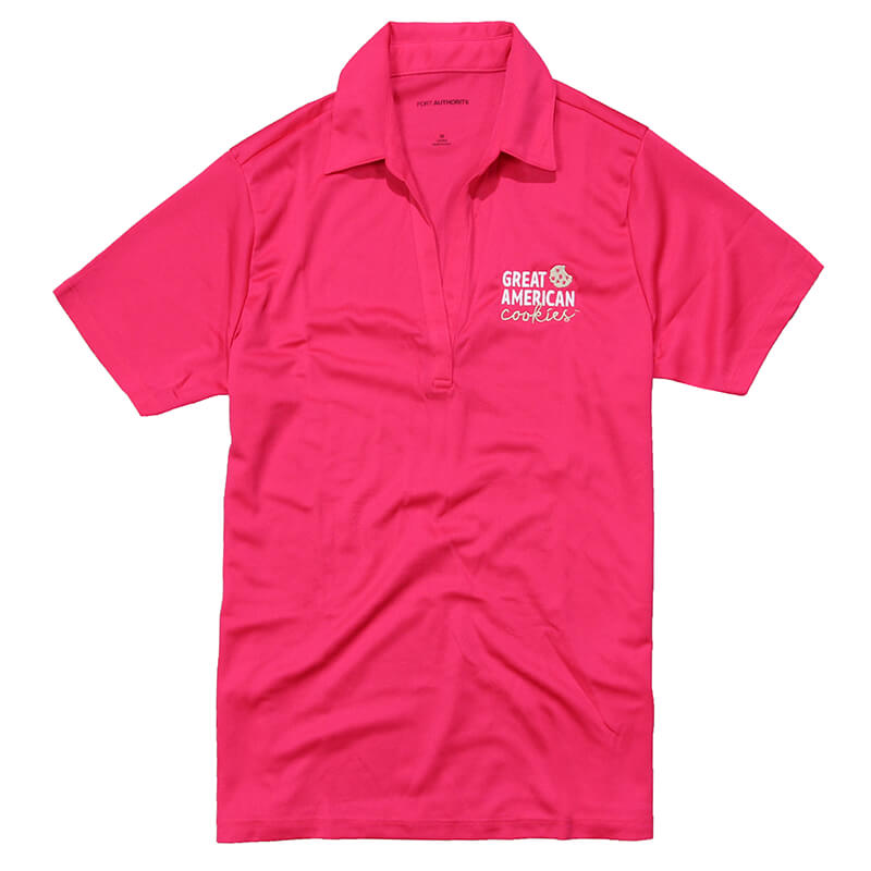 GAC Women's Performance Polo - Pink Raspberry