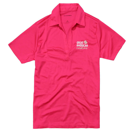 GAC Women's Performance Polo - Pink Raspberry
