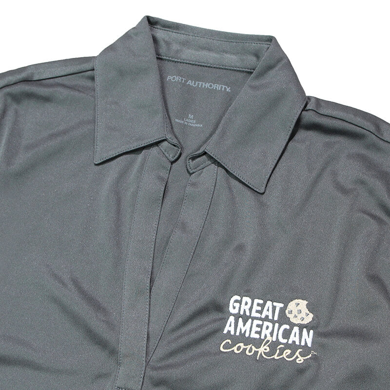 GAC Women's Performance Polo - Steel Grey